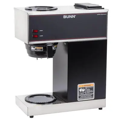 BUNN VPR 12 Cup Pourover Coffee Brewer - 2 Warmers - 120V, Factory Refurbished