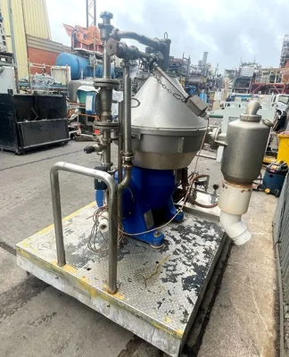 Alfa-Laval VNPX 510 SGD-34G-50 clarifier centrifuge skid, 316SS.