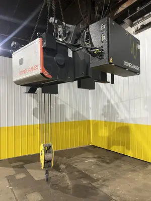17.5 TON (2014) KONE-CRANES MODEL #CXT60410160P75GGN0S SINGLE GIRDER OVERHEAD CRANE HOIST & TROLLEY: STOCK #18634
