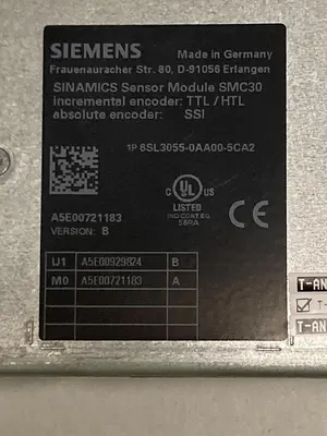 New | in-Stock SIEMENS 6SL3055-0AA00-5CA2 Sensors | Surplus Asset Holdings #1206680