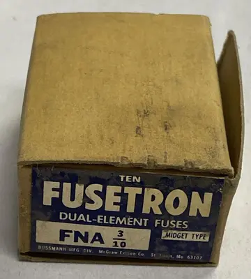 New | in-Stock FUSETRON FNA-3/10 Miscellaneous Equipment (Electrical & Power) | Surplus Asset Holdings #1189346