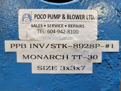 USED MONARCH INDUSTRIES TT-30
