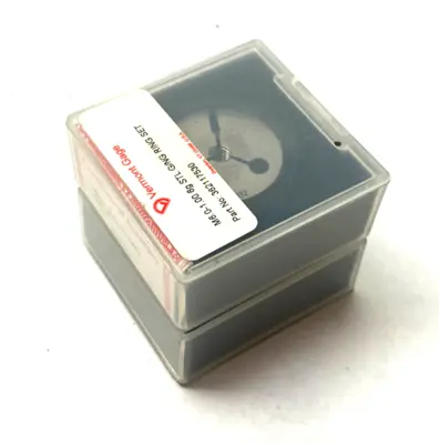 NEW VERMONT GAGE THREADED RING GAUGE SET M6.0-1.00 6G STL G/NG