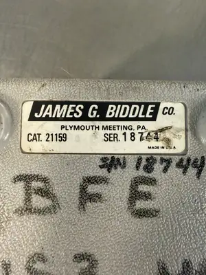 James G. Biddle 21159 Major Megger Tester (3.2.5)