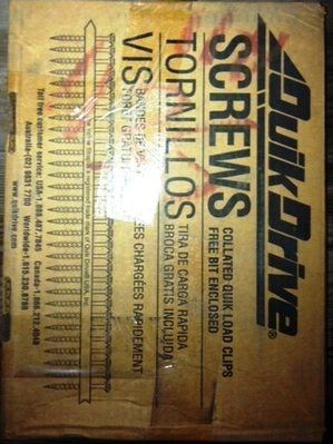 Screws,No.X1S1016, 5/16 HEX #10x1",Approx.1500 screws per box(33)Boxes Available