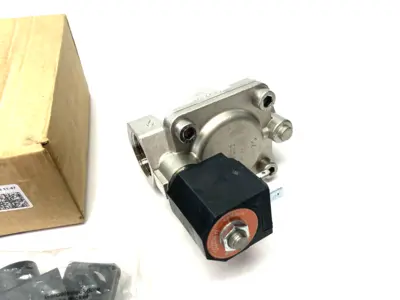 New | in-Stock M&M Pilot Operated 2/2-way Solenoid Valve EVB 2/2 NC G 1" Cann. Solenoid Valves Michigan US | Maverick Industrial Sales #1393091