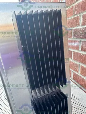 USED HOFFMAN STAINLESS STEEL STANDARD ENCLOSURE 17.5" X 11" X 22" W/ HEAT SINK