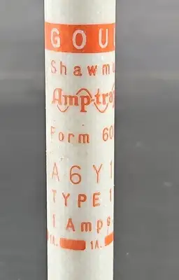 GOULD SHAWMUT A6Y1 Form600 TYPE 1. 1 AMPS, Lot of 4. Loc4C-4