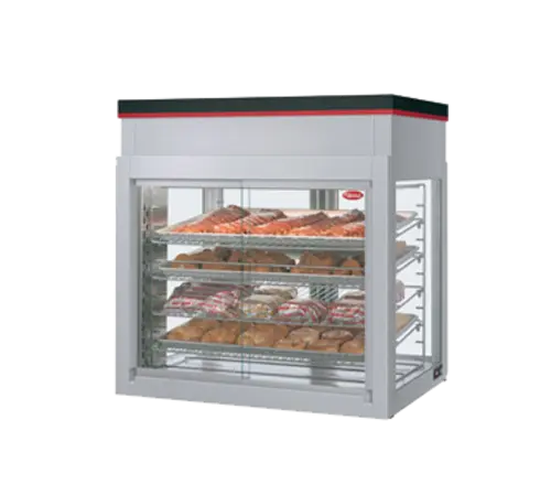 Hatco WFST-2X 32 2/32" Self Service Countertop Heated Display Case - (4) Shelves, 120v