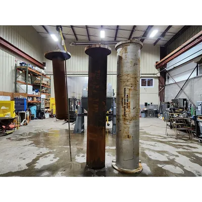 Used Ametek Whitlock 24" Dia X 10'-6" Chlorine / Helium Gas Vaporizer Exchanger