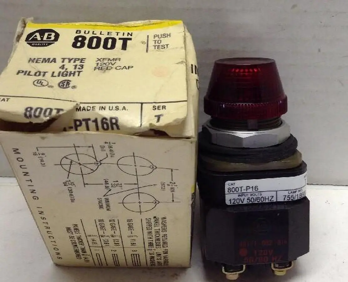 New | in-Stock ALLEN-BRADLEY 800T-P16 SERIES T Lighting | Surplus Asset Holdings #1226475