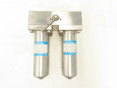 Parker 13800-31405-4BDX1-8-3/4 Fulflo Stainless Dual Filter Housing Assembly