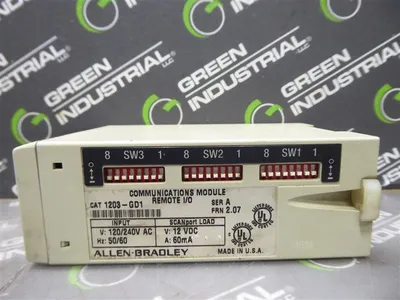 Allen Bradley 1203-GD1/A Remote I/O Communication Module FRN 2.07 Used