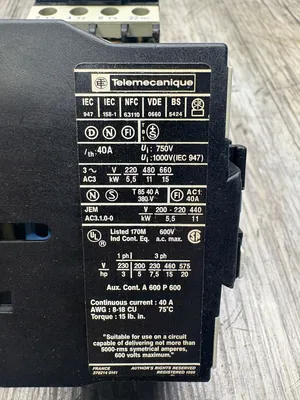 TELEMECANIQUE LC1D0901 & LC1D2510 Electrical/PLC/Automation | ESS Industrial Equipment Sales (11)