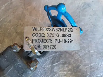3/4" Class 800 Globe Valve B16.34