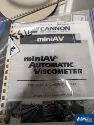 USED Cannon Cannon Viscometer, Model MiniAV