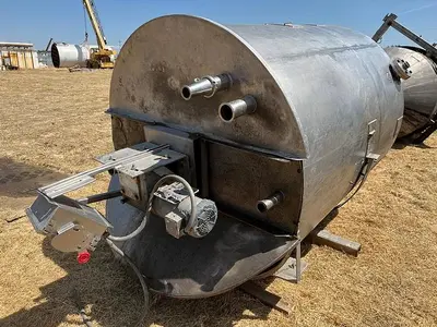 Tank, 900 Gallon, S/st, Agit, Cone Bottom #S744586