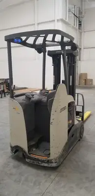 Used CROWN RC5545-40 3-Wheel Stand up Electric Counterbalance Forklifts British Columbia CA | Lenmark #1488905