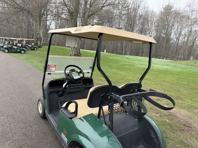 (1) 2014 E-Z-Go golf cart with a Kawasaki gas engine, does not include Club canopy or ball washer, f...