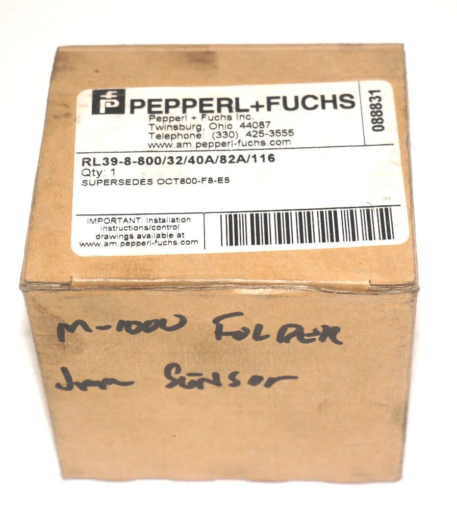 NEW PEPPERL & FUCHS RL39-8-800/32/40A/82A/116 SENSOR RL3988003240A82A