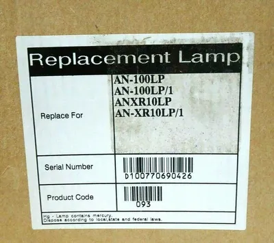 NEW SHARP REPLACEMENT LAMP FOR AN-100LP