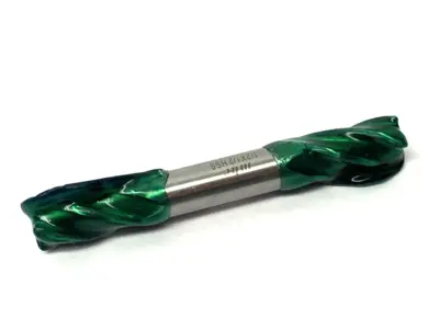 USED MHC 1/2" X 1/2" HSS 4-FLUTE END MILL, DOUBLE ENDED, CENTERCUT
