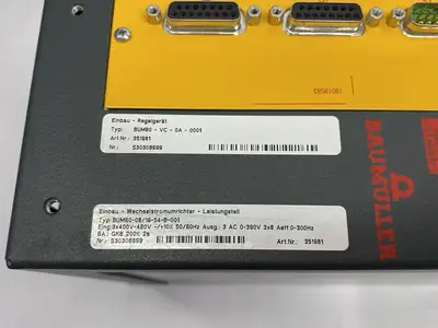 USED BAUMÜLLER SERVO DRIVE 3-PHASE BUM60-VC-0A-0001