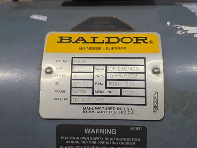 Used BALDOR _UNKNOWN_ Pedestal Type Grinders (Double End) Minnesota US | INTER-PLANT SALES #1566377