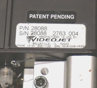 MARSH / VIDEOJET 28088 PRINTHEAD W/ MARSH / VIDEOJET 29337 INK SYSTEM