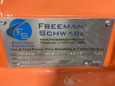 Used FREEMAN SCHWABE FS 25 Die Cutting Presses Ohio US | HGR 24 #1418545