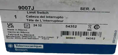 NEW TELEMECANIQUE 9007J LIMIT SWITCH SER. A