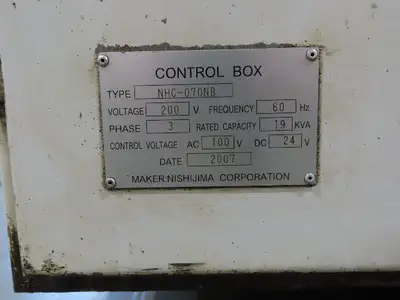 Used NISHIJIMAX _UNKNOWN_ Circular Cold Saws Indiana US | Arrow Industrial #1368135