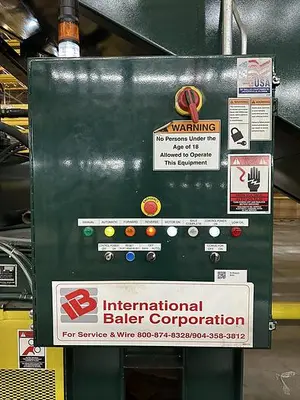 USED INTERNATIONAL BALER CORPORATION NA-1295-48 CLOSED DOOR BALER