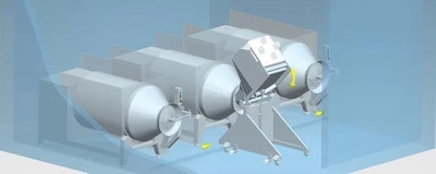 USED Roser OGALSA LM400 CONTINUOUS MARINATING VACUUM TUMBLER