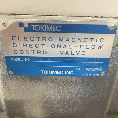 USED TOKIMEC DEFRG21-03-6C-EX-60-11-S21