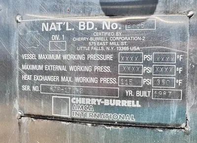 Used CHERRY-BURRELL _UNKNOWN_ Stainless Steel Tanks California US | Machinery & Equipment #1513364