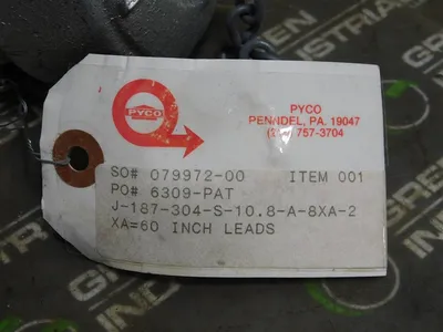 USED PYCO J-187-304-S-10.8-A-8XA-2