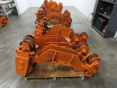 Cleveland Tramrail Bridge Crane Motorized End Truck Drive WB 6.5" Wheel Set of 4