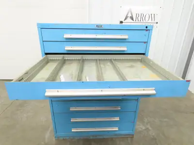 Nu-Era Modular Tool Storage Cabinet 10 Drawer 45x28x61" Stanley Vidmar Lista