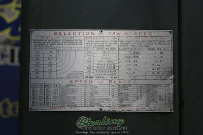 Used GROB NS24 Vertical Band Saws California US | Sterling Machinery Exchange #1466001
