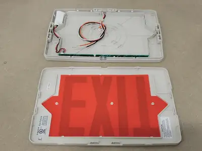 Red LED Ultra Slim Emergency Exit Light Signage