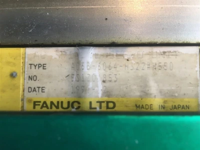 USED FANUC AC SPINDLE SERVO UNIT A06B-6064-H322#H550-
