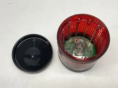 855T-B24DN4 | Allen Bradley  Ser B 70mm Red Stack Light w/ 855T-L24LF Bulb - Used