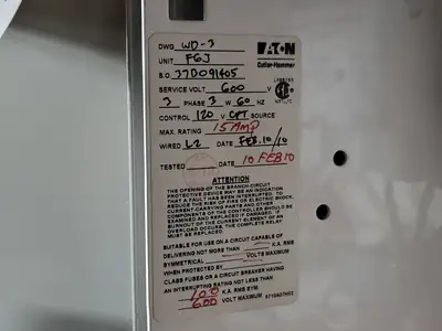 600V, 15A, FVC Starter, Size 1