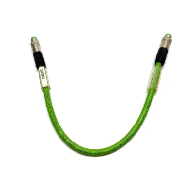 USED BECKHOFF ETHERCAT EXTENSION CABLE M8 4-PIN MALE TO MALE
