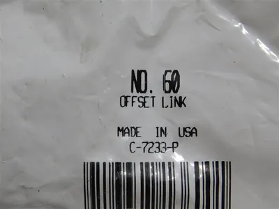 Lot of 51 Diamond Chain Company No. 60 Offset Links C-7233-P New