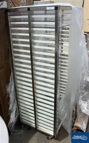 Used N/A One used S.S. Rack w/ 24 30" x 20" Lexan-type Shelves Processing (misc) California US | Federal Equipment Company #126108