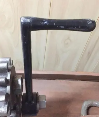 3118-385 Antique Bench Model Hand Operated Slitter, Circa 1900