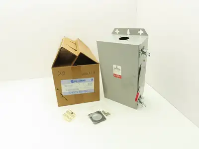 Challenger RGD322SNC Safety Disconnect Switch Fusible 60A 3 Pole 4 Wire 240V