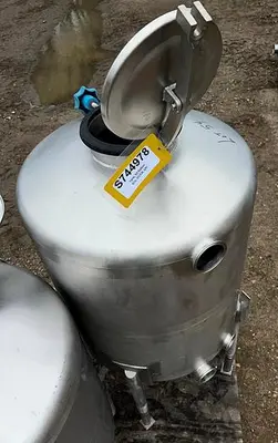 Tank, 50 Gallon, Stainless Steel, CIP Tank, Dish Top #S744978